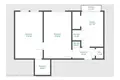 Apartamento 3 habitaciones 58 m² Varsovia, Polonia