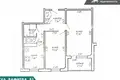 2 room apartment 49 m² Minsk, Belarus
