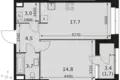 Mieszkanie 1 pokój 45 m² Moskwa, Rosja