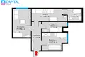 Квартира 3 комнаты 55 м² Каунас, Литва