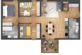 3 bedroom apartment 90 m² Babites novads, Latvia