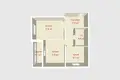 Квартира 2 комнаты 60 м² Минск, Беларусь