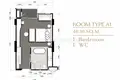 Apartamento 1 habitacion 42 m² Kamala, Tailandia