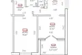 2 room apartment 62 m² Minsk, Belarus