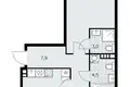 2 room apartment 68 m² poselenie Sosenskoe, Russia