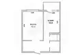 Квартира 1 комната 42 м² Брест, Беларусь