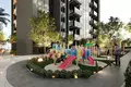 Complejo residencial New high-rise residence Lilium Tower with a swimming pool in the prestigious area of JVT, Dubai, UAE
