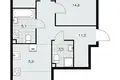 3 room apartment 69 m² Moscow, Russia