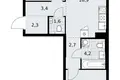 Appartement 2 chambres 59 m² Kommunarka, Russie
