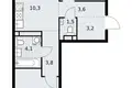 Wohnung 3 zimmer 60 m² Postnikovo, Russland