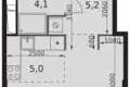 1 room studio apartment 29 m² Moscow, Russia
