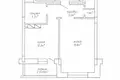 Wohnung 1 zimmer 47 m² Minsk, Belarus
