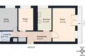 3 room apartment 48 m² Torun, Poland