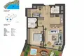 1 bedroom apartment 88 m² Bakirkoey, Turkey