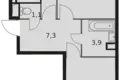 Wohnung 2 zimmer 56 m² Moskau, Russland