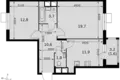 Квартира 2 комнаты 62 м² Развилка, Россия