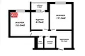 2 room apartment 53 m² Barawlyany, Belarus
