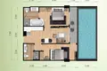 2 bedroom apartment 87 m² Phuket, Thailand