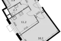 Квартира 1 комната 46 м² Развилка, Россия