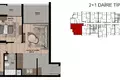 Mieszkanie 1 pokój 58 m² w Mezitli, Turcja