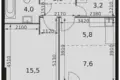 Mieszkanie 1 pokój 42 m² Moskwa, Rosja