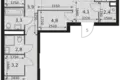 Apartamento 2 habitaciones 84 m² Moscú, Rusia