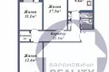 Wohnung 3 Zimmer 73 m² Baranawitschy, Weißrussland