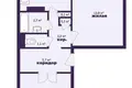 Appartement 2 chambres 54 m² Minsk, Bélarus