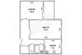 Appartement 2 chambres 50 m² Muchaviecki sielski Saviet, Bélarus