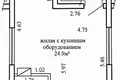 Квартира 1 комната 29 м² Минск, Беларусь