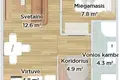 Apartamento 2 habitaciones 34 m² Kaunas, Lituania