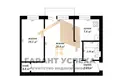 2 room apartment 43 m² Malaryta, Belarus