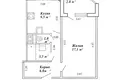 1 room apartment 38 m² Minsk, Belarus