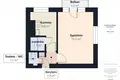 Wohnung 1 zimmer 23 m² Warschau, Polen