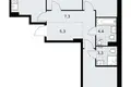 3 room apartment 72 m² Kommunarka, Russia
