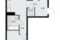 Квартира 2 комнаты 60 м² район Коммунарка, Россия