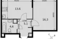 Wohnung 1 zimmer 40 m² Nordwestlicher Verwaltungsbezirk, Russland