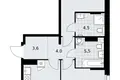 Apartamento 2 habitaciones 65 m² Kommunarka, Rusia