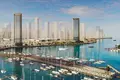  Luxury high-rise residence Nautica with a swimming pool and a marina, Dubai Maritime city, Dubai, UAE