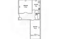 Квартира 2 комнаты 49 м² Мухавецкий сельский Совет, Беларусь