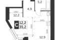 Kawalerka 1 pokój 35 m² Konkovo District, Rosja