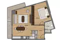 1 room apartment 78 m² in Marmara Region, Turkey