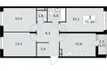 Apartamento 3 habitaciones 72 m² poselenie Sosenskoe, Rusia