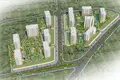 Complexe résidentiel New residence with a swimming pool, green areas and a fitness center close to a highway, Istanbul, Turkey