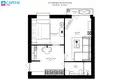 2 room apartment 46 m² Vilnius, Lithuania