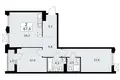Wohnung 2 zimmer 68 m² Troizk, Russland