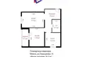 Квартира 2 комнаты 60 м² Минск, Беларусь