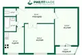 2 room apartment 46 m² Lida, Belarus