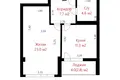 1 room apartment 49 m² Minsk, Belarus