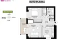 Apartamento 2 habitaciones 59 m² Vilna, Lituania